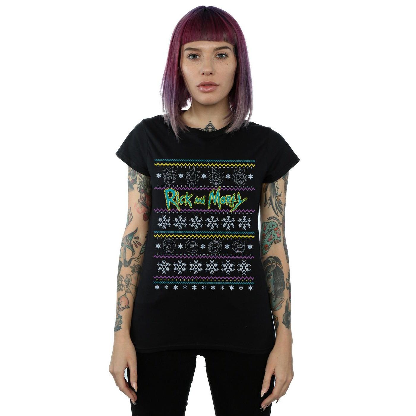 Rick And Morty Rick and Morty Ugly Christmas T-Shirt  