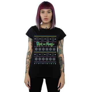 Rick And Morty Rick and Morty Ugly Christmas T-Shirt  