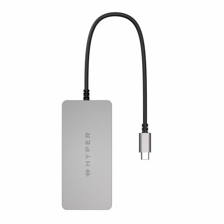 HYPER  HDMB2 Schnittstellen-Hub USB 3.2 Gen 1 (3.1 Gen 1) Type-C 5000 Mbit/s Edelstahl 