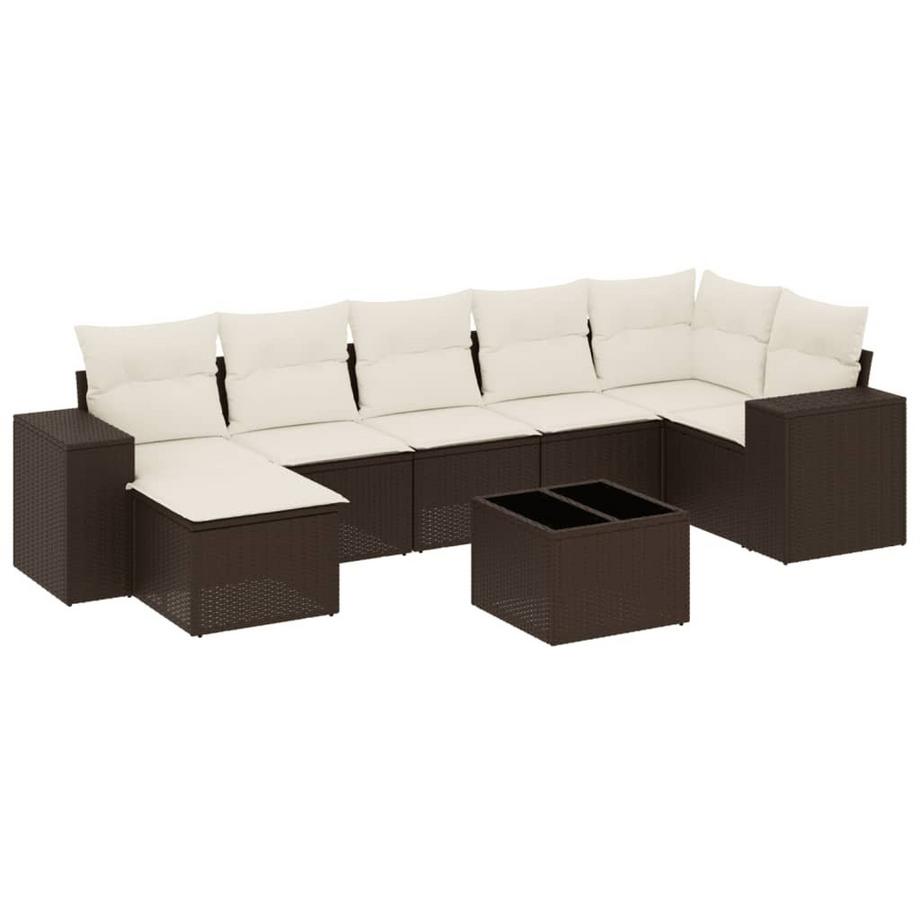Ensemble de canapés de jardin rotin synthétique