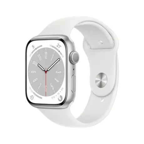 Apple  Watch Series 8 OLED 45 mm Silber GPS Weiss