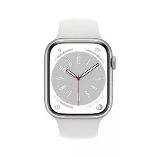 Apple  Watch Series 8 OLED 45 mm Silber GPS Weiss