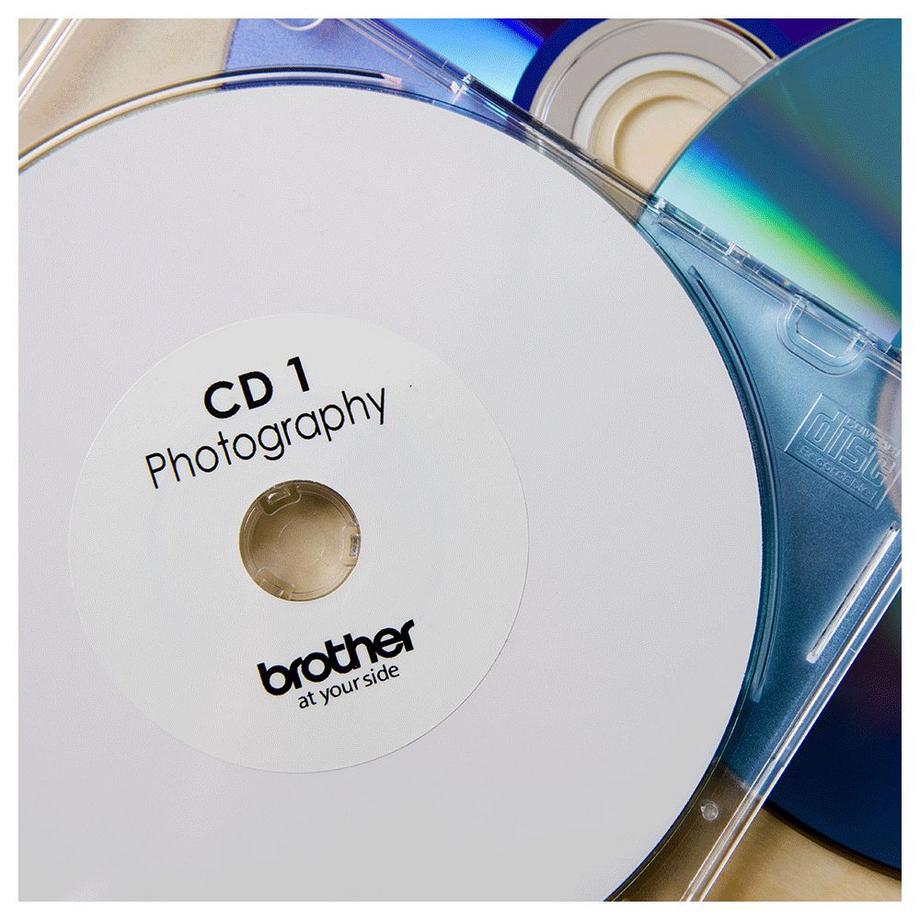 brother  Rollenetiketten, rund, Ø 58 mm, permanent 