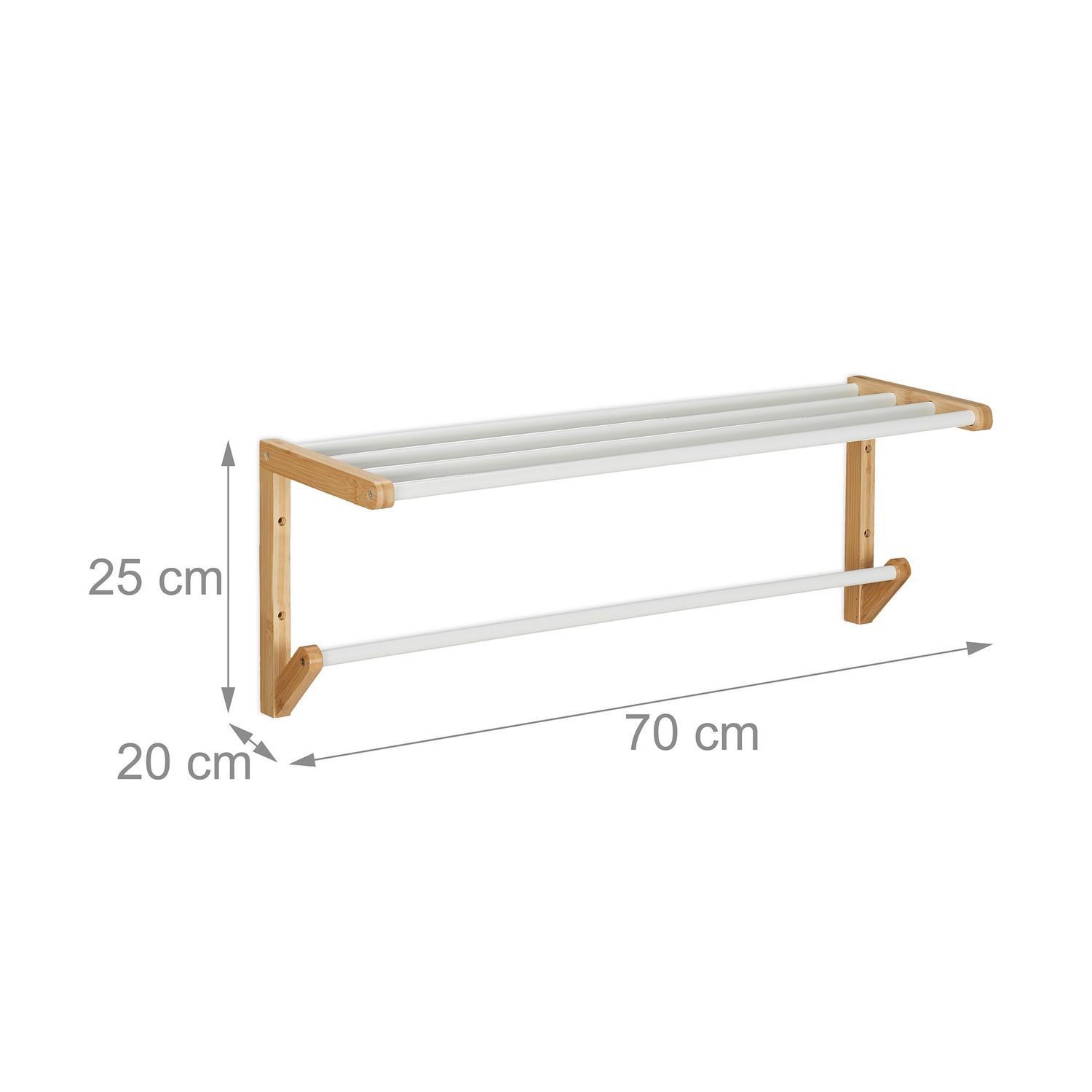 Northix Porte-serviettes mural en bambou  