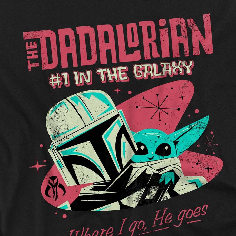 STAR WARS Maglietta Manica Lunga Dadalorian Where I Go  