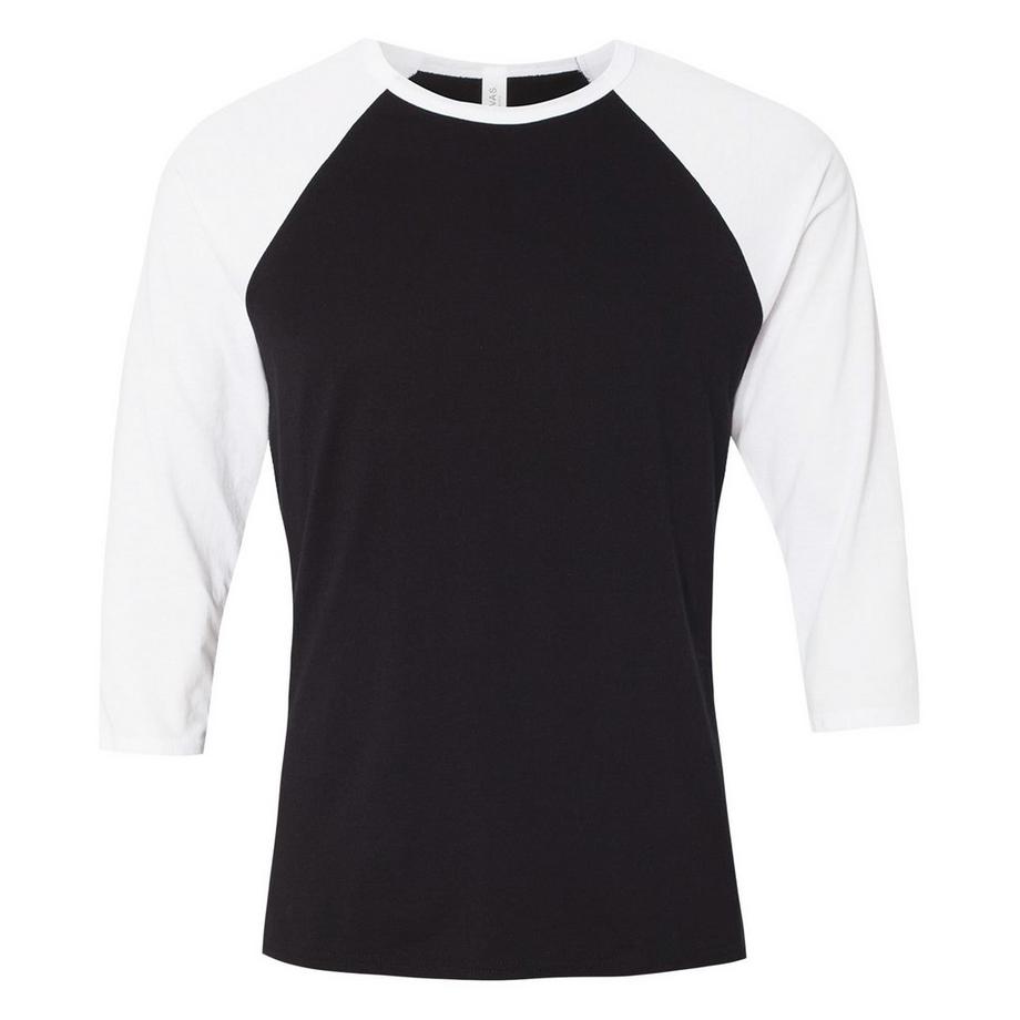 Canvas T-ShirtDe Baseball À Manches 3/4