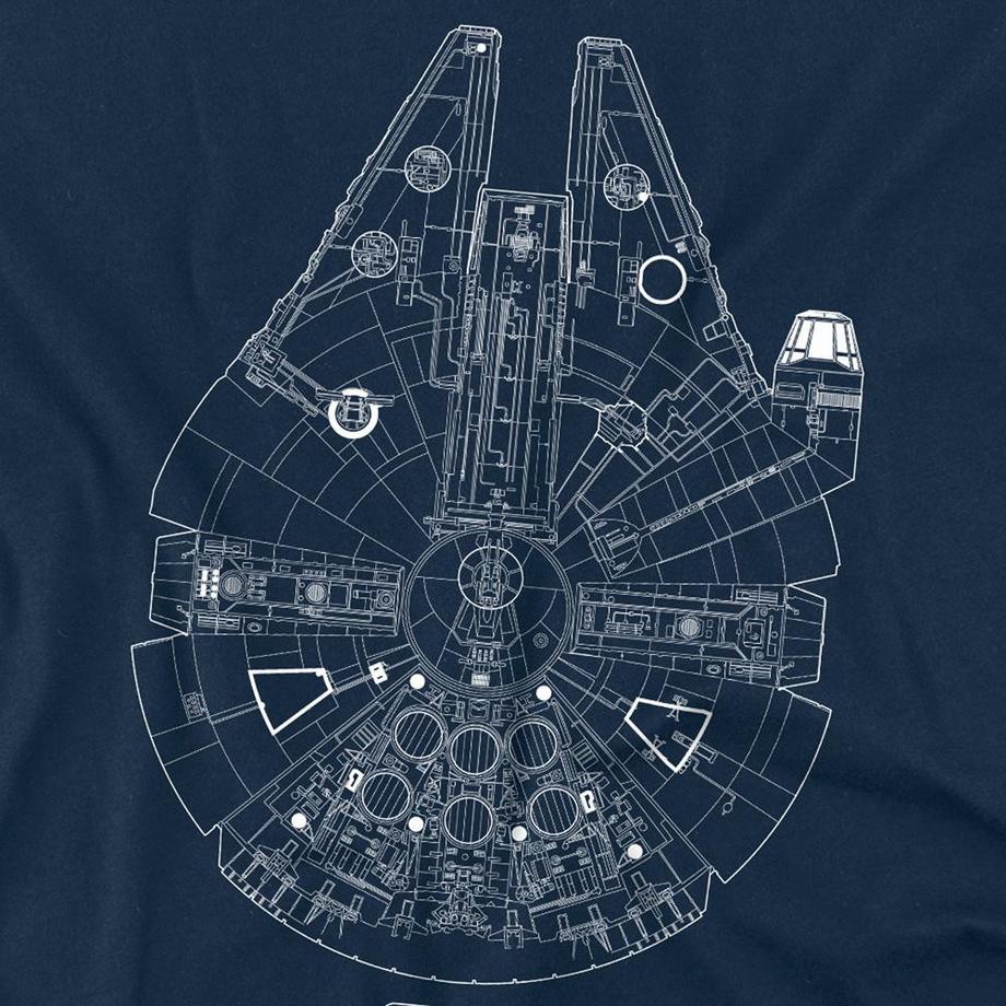 STAR WARS T-Shirt Millenium Lines  