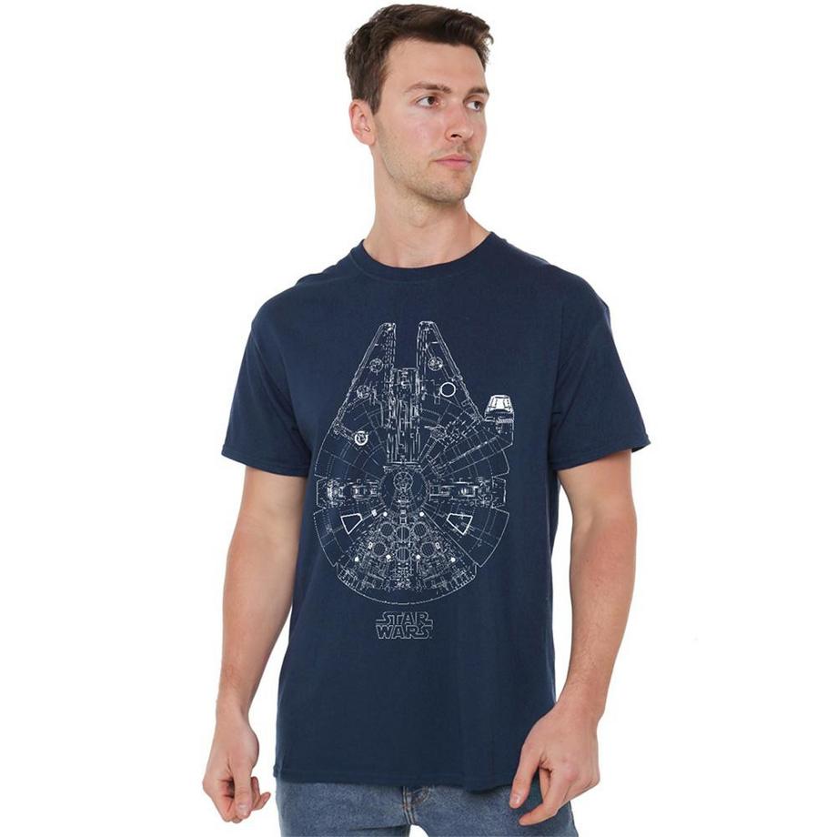 STAR WARS T-Shirt Millenium Lines  