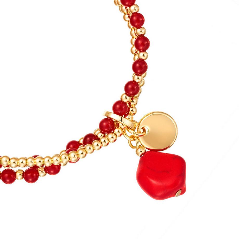 Lulu & Jane  Bracelet en alliage métallique Pierre naturelle 
