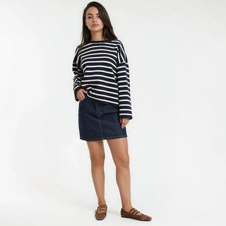 La Redoute Collections Gestreifter Rundhals-Pullover  