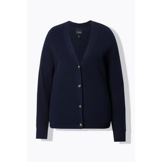 Ulla Popken Cardigan Maglia Bottoni Scollo V Maniche Lunghe  