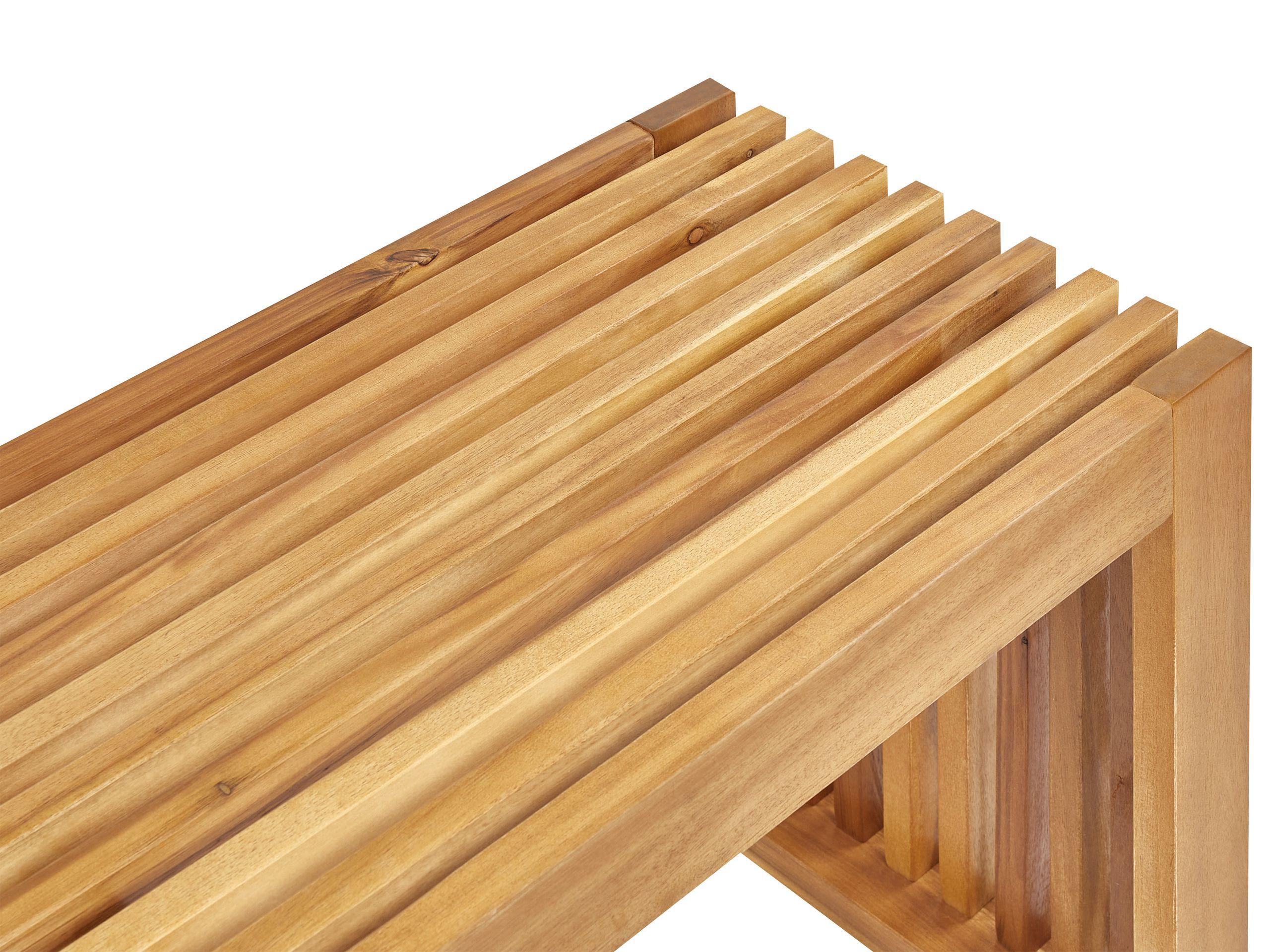 Beliani Panchina da giardino en Legno d'acacia Rustico BELLANO  