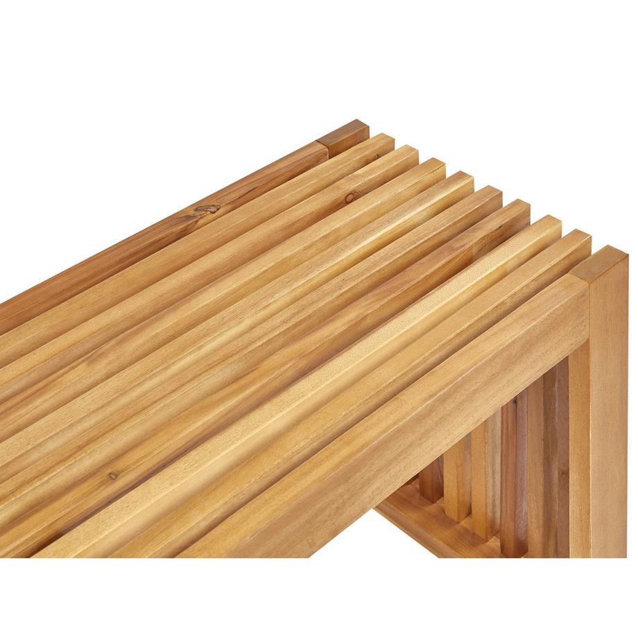 Beliani Gartenbank aus Akazienholz Rustikal BELLANO  