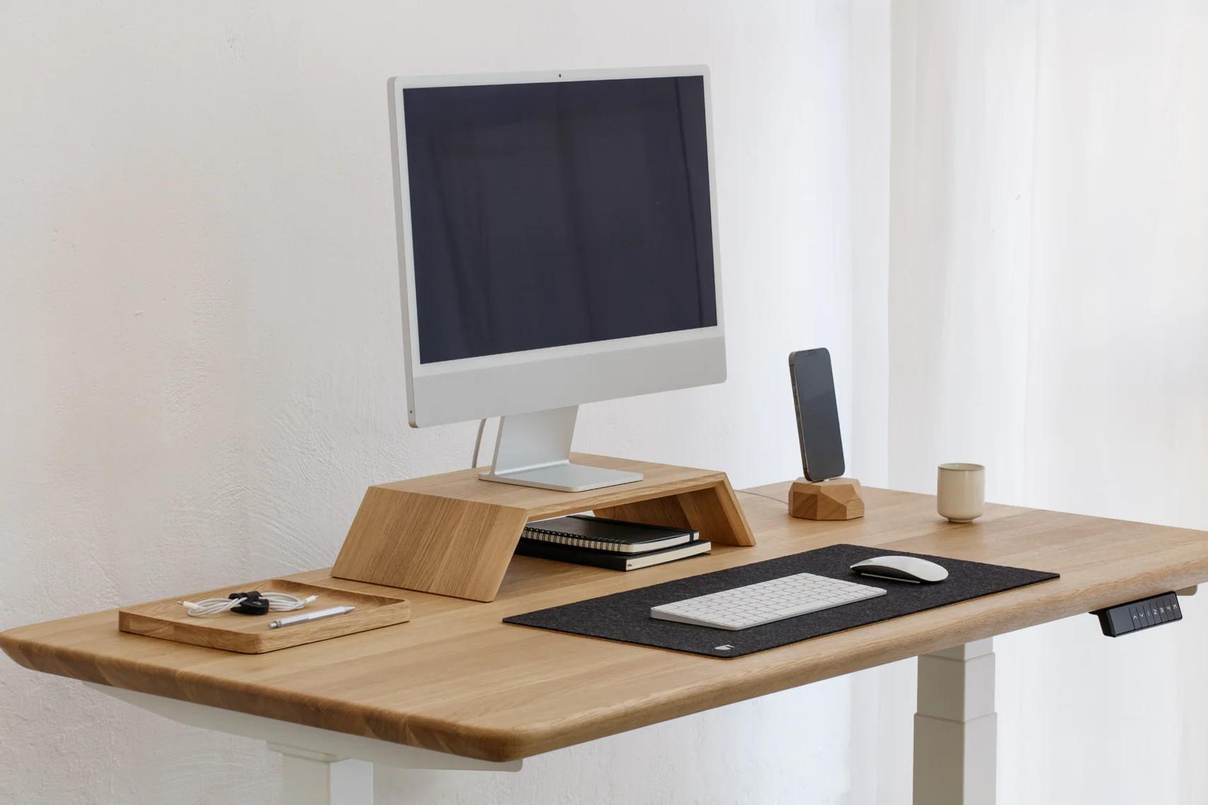 Oakywood Monitor Stand - support pour écran en bois - disponible dans les couleurs chêne  
