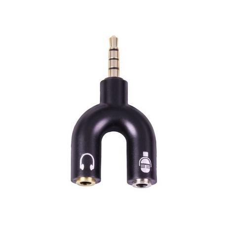 eStore  Splitter Per Cuffie E Microfono - 3,5 mm 