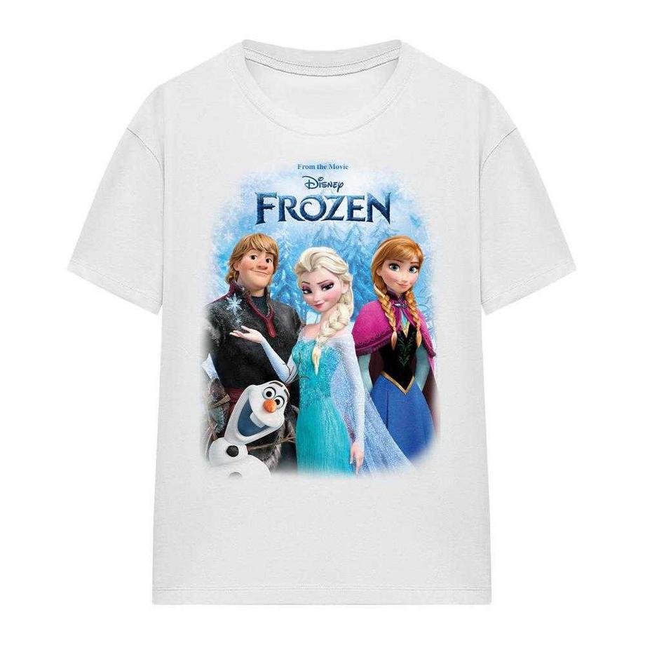T-ShirtMotif Elsa, Anna Kristoff Et Olaf Motiftyle Poster