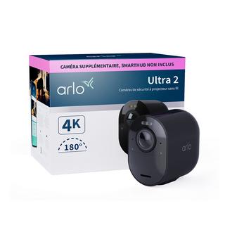 Arlo  Arlo Ultra 2 Caméra de Surveillance extérieure, caméra additionnelle noir 
