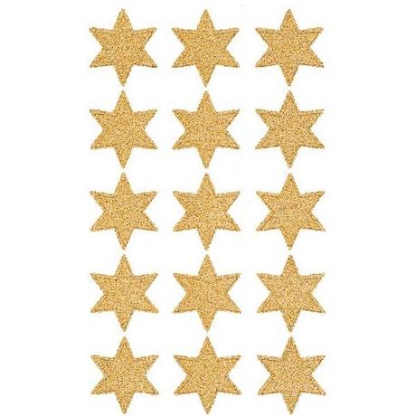 Z-DESIGN Z-DESIGN Sticker Sterne Weihnachten 4112 gold 2 Stück  