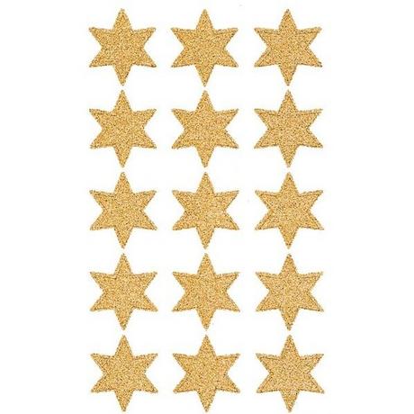 Z-DESIGN Z-DESIGN Sticker Sterne Weihnachten 4112 gold 2 Stück  