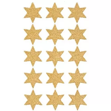 Z-DESIGN Sticker Sterne Weihnachten 4112 gold 2 Stück