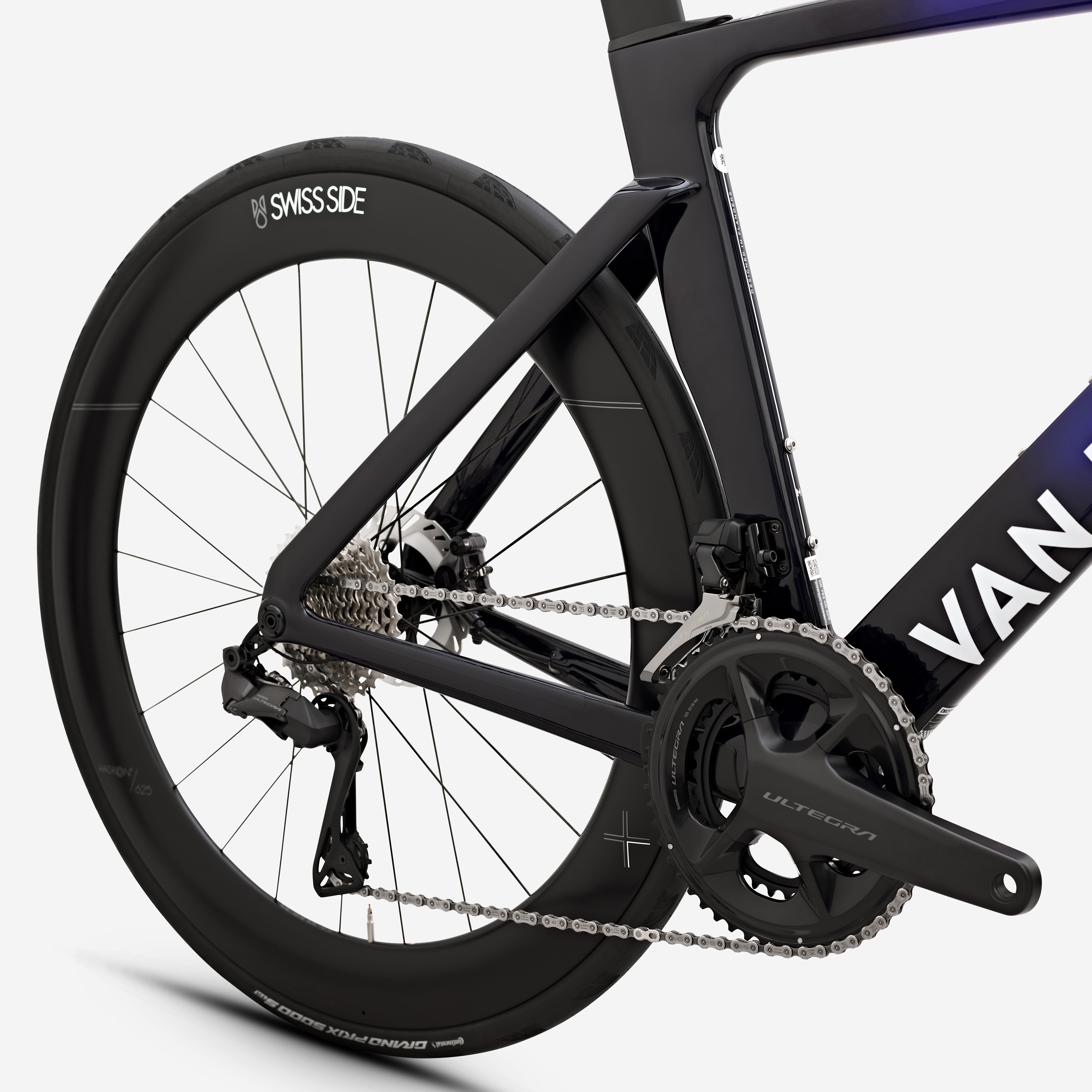 VAN RYSEL  Rennvelo Aerodynamisch Carbonrahmen 