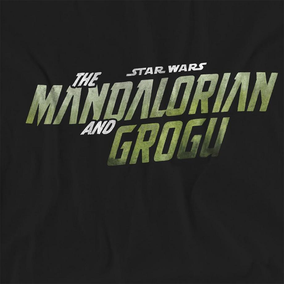Star Wars: The Mandalorian T-Shirt Manches Courtes Motif Grogu Logo  