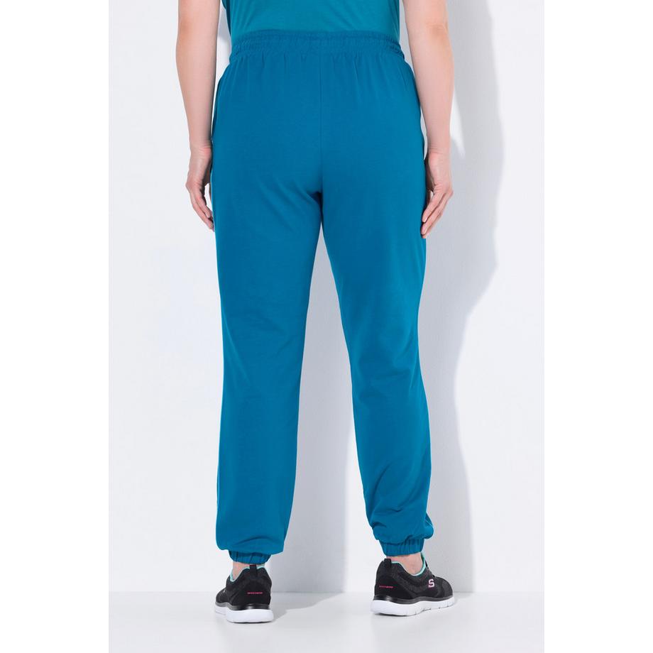 Ulla Popken Pantalon de jogging Passepoil latéral Taille élastique  