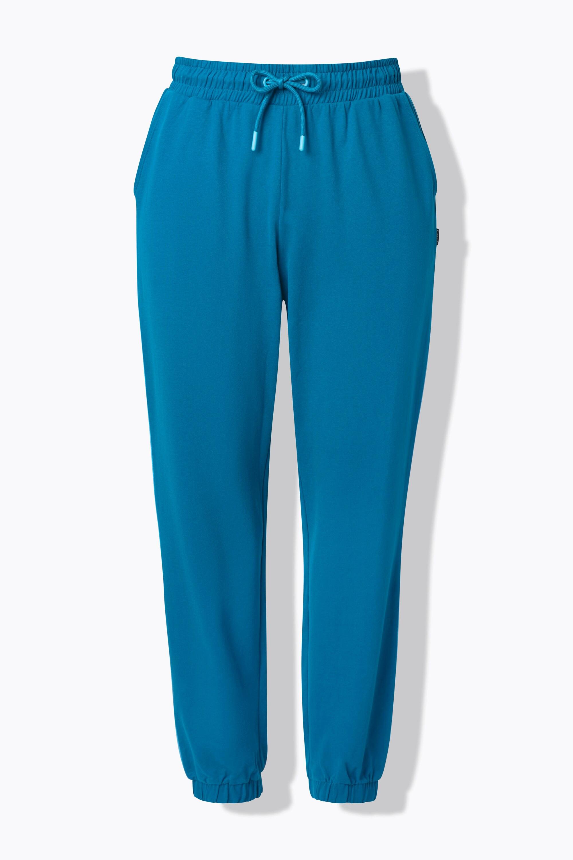 Ulla Popken Pantaloni sportivi Pistagna laterale Vita elastica  