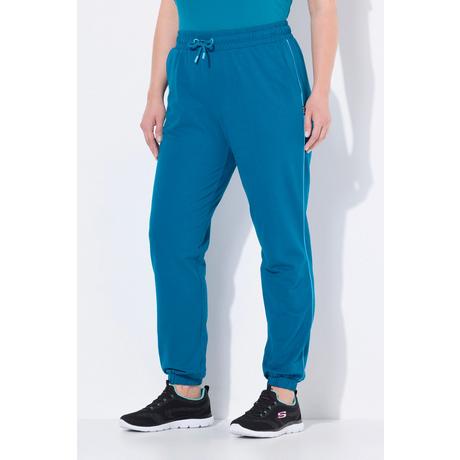 Ulla Popken Pantaloni sportivi Pistagna laterale Vita elastica  