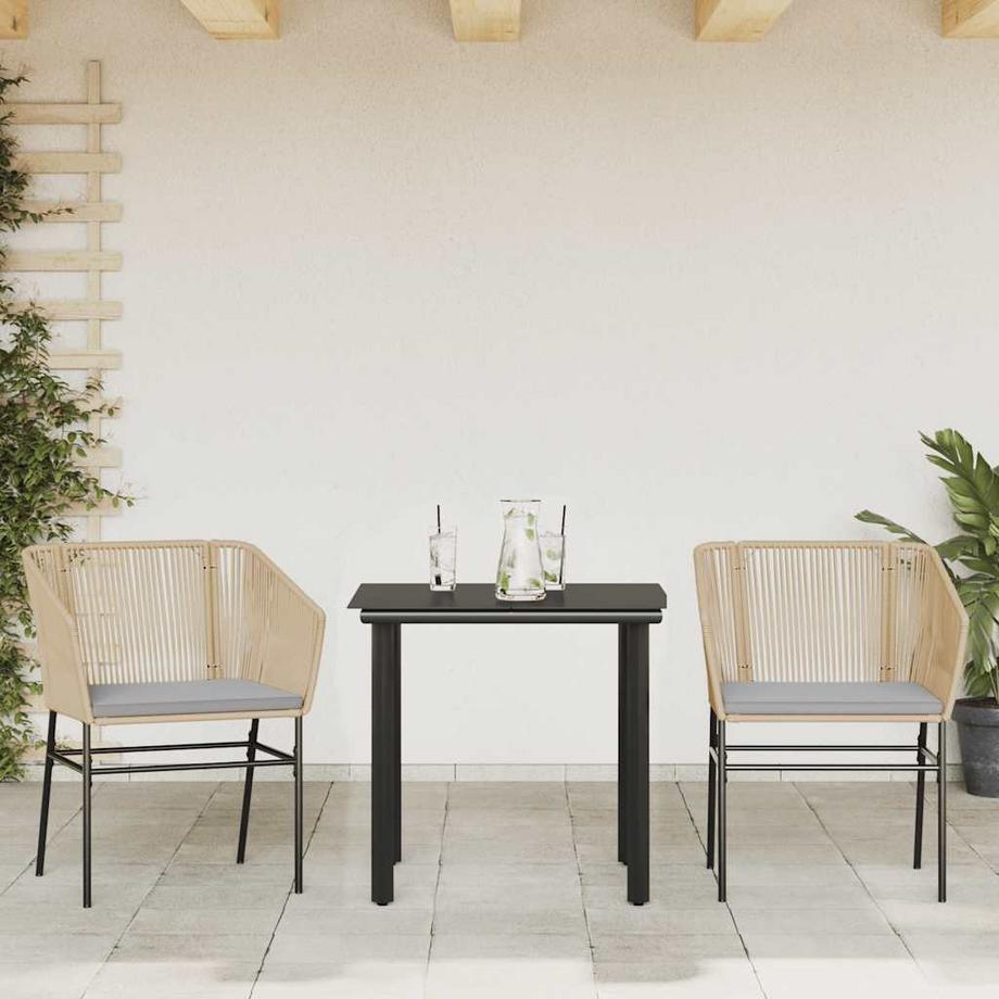 VidaXL Garten essgruppe rattan  