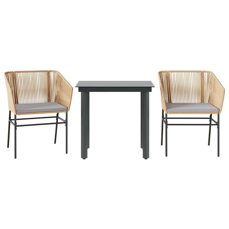 Garten essgruppe rattan