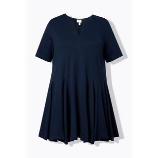 Ulla Popken A-Linie T-Shirt Tunika-Ausschnitt Halbarm  