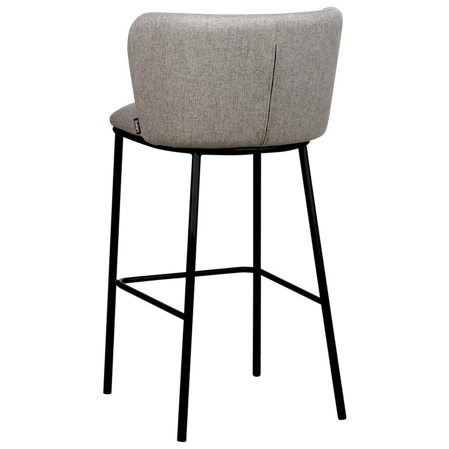 Beliani Set mit 2 Barstühlen aus Stoff Modern MINA  