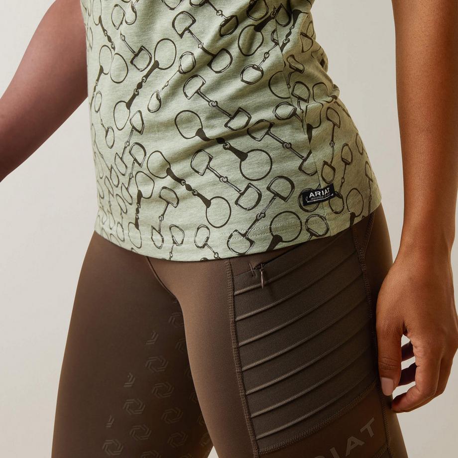 Ariat T-Shirt Maniche Corte Stampa Snaffle  