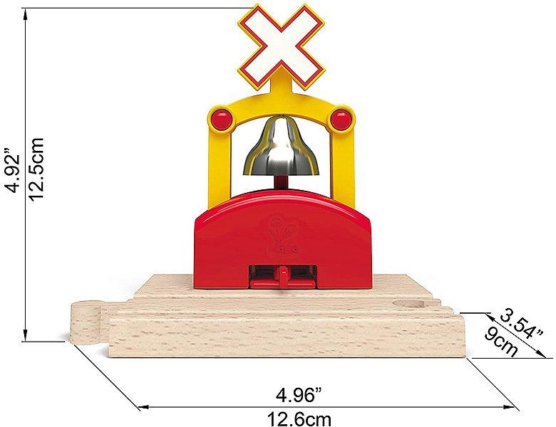Hape  Holz Eisenbahn Automatisches Eisenbahn-Glockensignal 