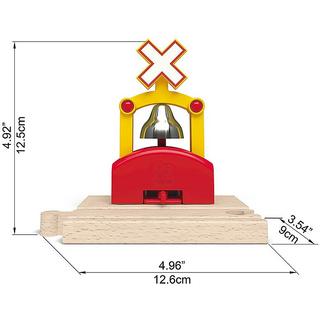 Hape  Holz Eisenbahn Automatisches Eisenbahn-Glockensignal 
