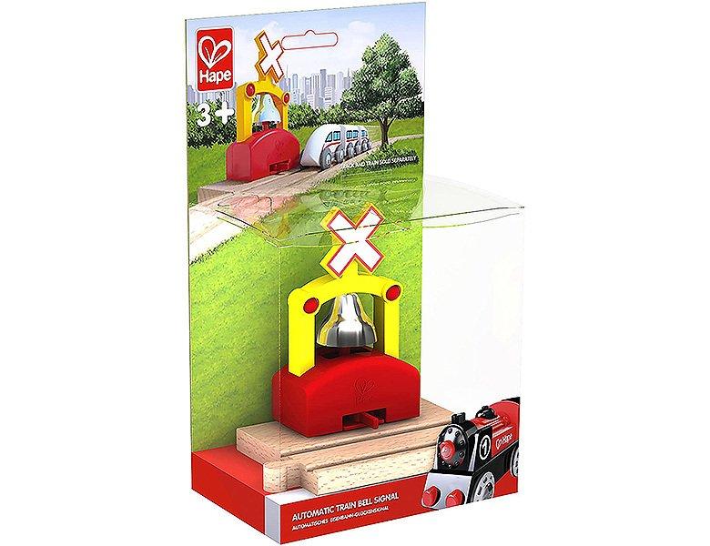 Hape  Holz Eisenbahn Automatisches Eisenbahn-Glockensignal 
