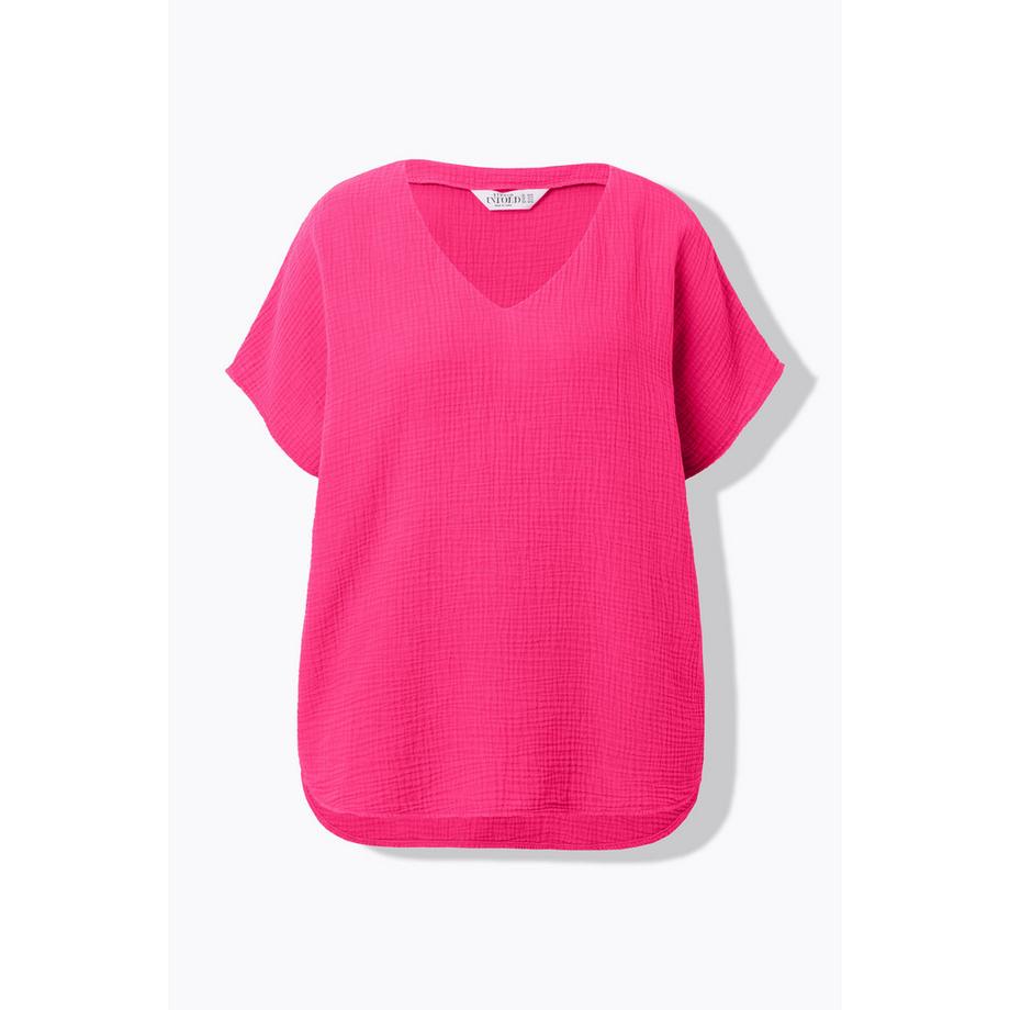 Studio Untold Blouse chemise oversize en mousseline col en V  