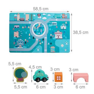 Northix  Holzbaustein-Set City 