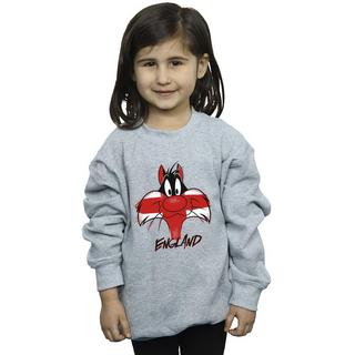 LOONEY TUNES  Sylvester England Face Sweatshirt 