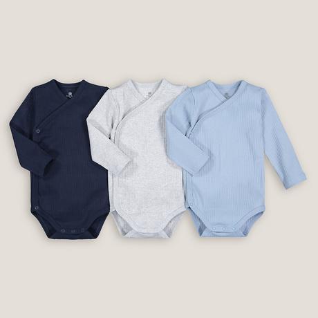 La Redoute Collections  Lot de 3 bodies naissance en coton bio 