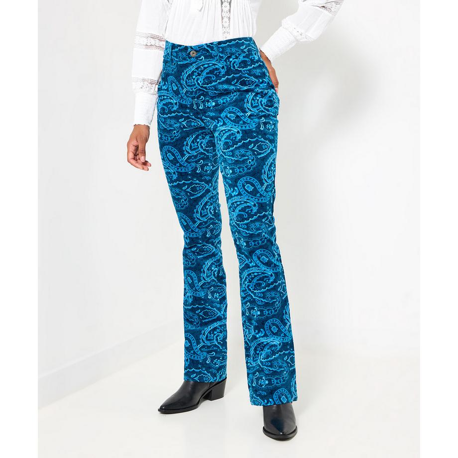 Joe Browns Pantaloni svasati Paisley Velvet Moleskine  