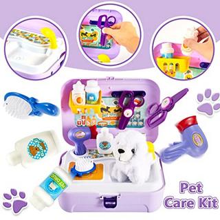 Activity-board  Hunde Kinder Spielzeug, Rolle spielen Rucksack Hundesalon Spielzeug Kinder Friseur Spielset 