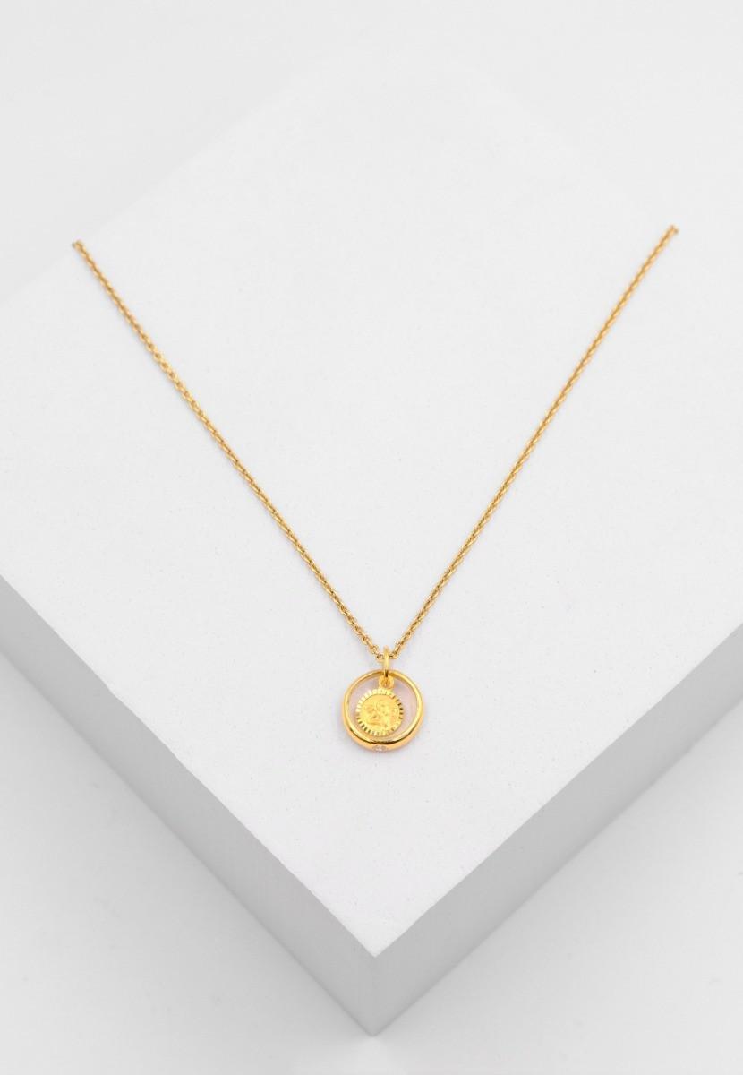 MUAU Schmuck  Anhänger Taufring Gelbgold 750 Brillant 0.03ct. 