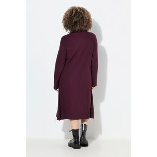 Ulla Popken Long A-Linie Stehkragen Langarm Pullover  