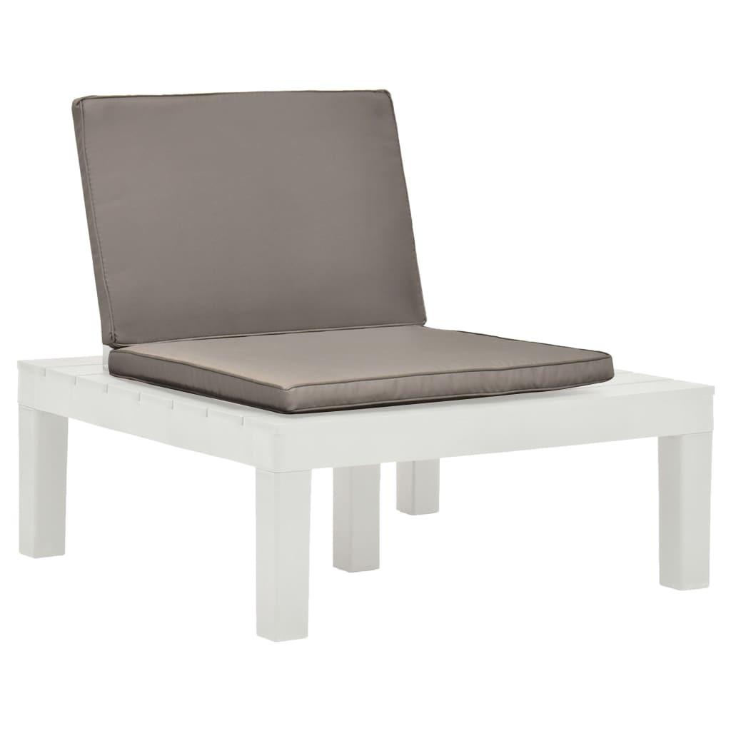 VidaXL Chaise de salon de jardin plastique  