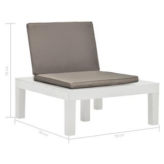 VidaXL Chaise de salon de jardin plastique  