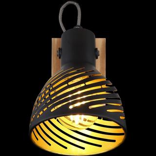 mutoni Faretto Lenna legno testa di moro 1xE27  