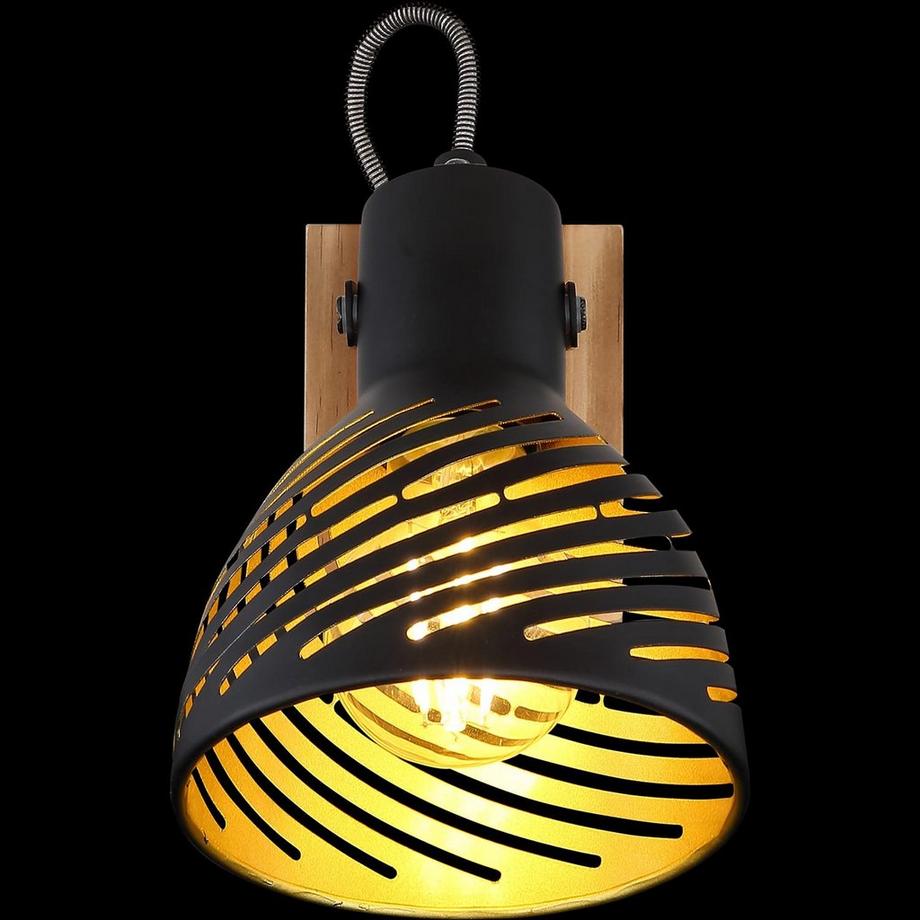 mutoni Spot Lenna bois marron foncé 1xE27  