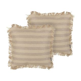 Beliani Lot de 2 coussins en Jute Boho CIRSIUM  